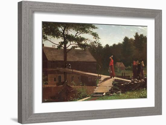 Old Mill (The Morning Bell), 1871-Winslow Homer-Framed Giclee Print