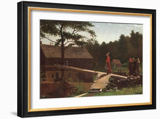 Old Mill (The Morning Bell), 1871-Winslow Homer-Framed Giclee Print