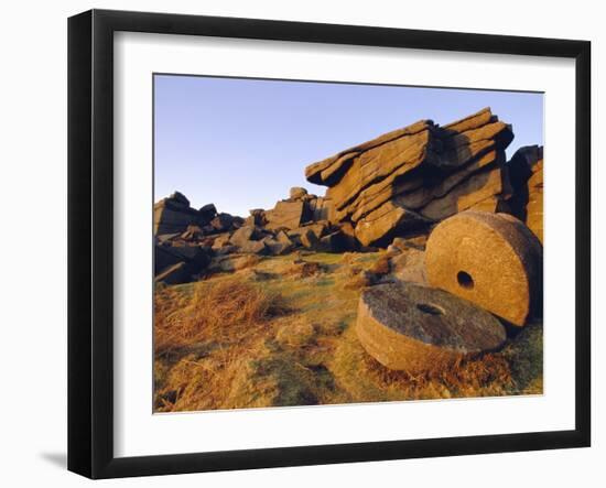Old Millstones, Peak District National Park, Stanard Edge, Derbyshire, England-Neale Clarke-Framed Photographic Print