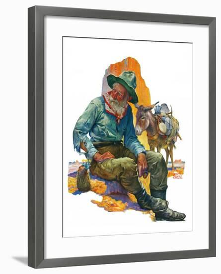 "Old Miner,"April 6, 1929-Edgar Franklin Wittmack-Framed Giclee Print