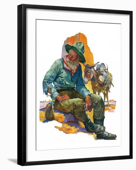 "Old Miner,"April 6, 1929-Edgar Franklin Wittmack-Framed Giclee Print