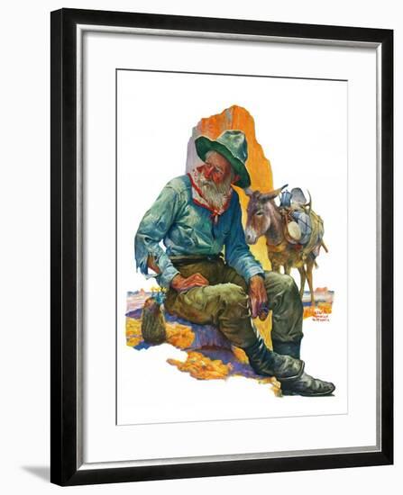 "Old Miner,"April 6, 1929-Edgar Franklin Wittmack-Framed Giclee Print