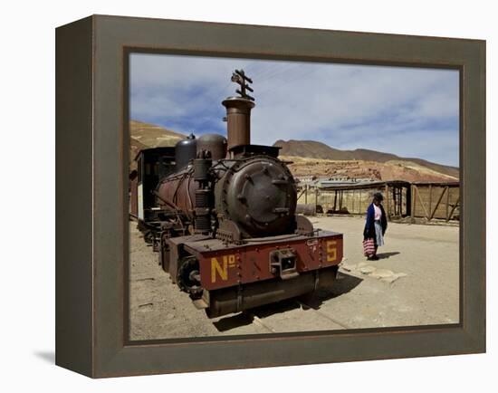 Old Mining Ghost Town of Pulacayo, Famously Linked to Butch Cassidy and Sundance Kid, Bolivia-Simon Montgomery-Framed Premier Image Canvas
