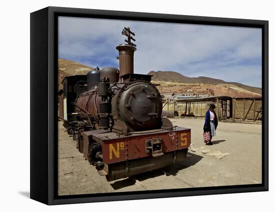 Old Mining Ghost Town of Pulacayo, Famously Linked to Butch Cassidy and Sundance Kid, Bolivia-Simon Montgomery-Framed Premier Image Canvas