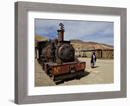 Old Mining Ghost Town of Pulacayo, Famously Linked to Butch Cassidy and Sundance Kid, Bolivia-Simon Montgomery-Framed Photographic Print