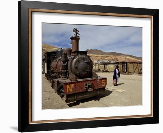 Old Mining Ghost Town of Pulacayo, Famously Linked to Butch Cassidy and Sundance Kid, Bolivia-Simon Montgomery-Framed Photographic Print