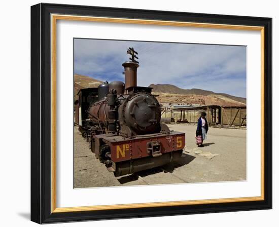 Old Mining Ghost Town of Pulacayo, Famously Linked to Butch Cassidy and Sundance Kid, Bolivia-Simon Montgomery-Framed Photographic Print