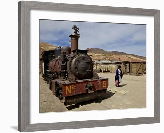 Old Mining Ghost Town of Pulacayo, Famously Linked to Butch Cassidy and Sundance Kid, Bolivia-Simon Montgomery-Framed Photographic Print