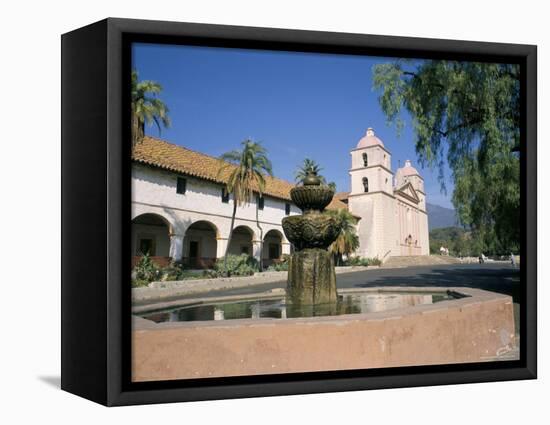 Old Mission, Santa Barbara, California, USA-Ken Wilson-Framed Premier Image Canvas
