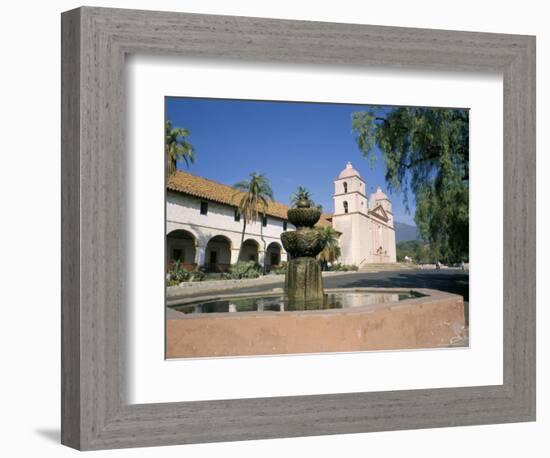 Old Mission, Santa Barbara, California, USA-Ken Wilson-Framed Photographic Print