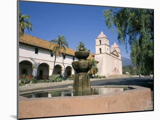 Old Mission, Santa Barbara, California, USA-Ken Wilson-Mounted Photographic Print