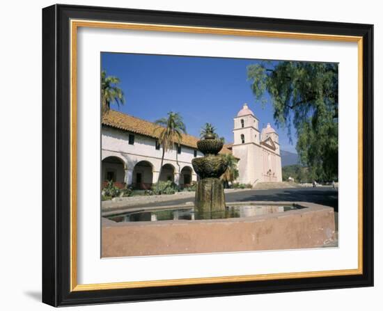 Old Mission, Santa Barbara, California, USA-Ken Wilson-Framed Photographic Print