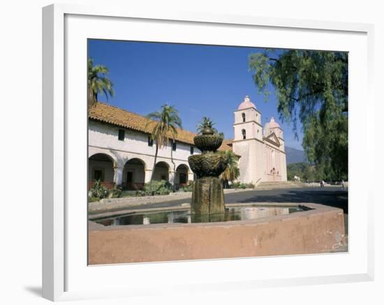 Old Mission, Santa Barbara, California, USA-Ken Wilson-Framed Photographic Print