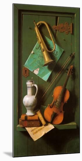 Old Models-William Michael Harnett-Mounted Art Print