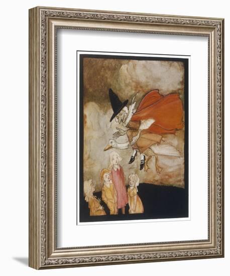 Old Mother Goose-Arthur Rackham-Framed Premium Giclee Print