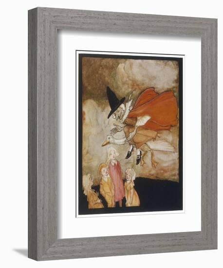 Old Mother Goose-Arthur Rackham-Framed Premium Giclee Print