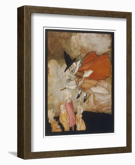 Old Mother Goose-Arthur Rackham-Framed Premium Giclee Print