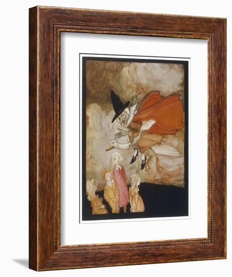 Old Mother Goose-Arthur Rackham-Framed Premium Giclee Print