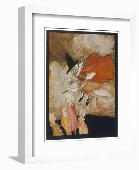 Old Mother Goose-Arthur Rackham-Framed Premium Giclee Print