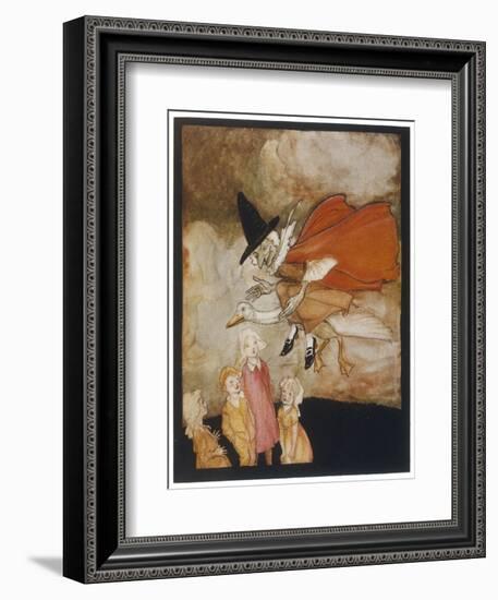 Old Mother Goose-Arthur Rackham-Framed Premium Giclee Print