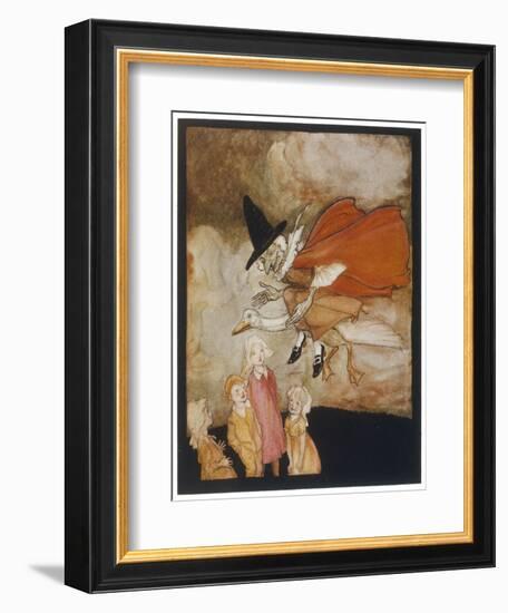 Old Mother Goose-Arthur Rackham-Framed Premium Giclee Print