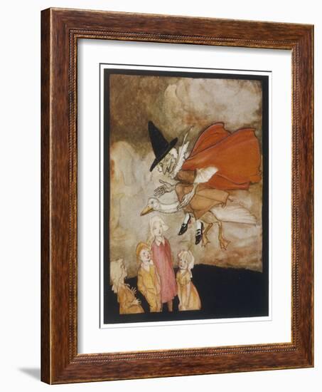 Old Mother Goose-Arthur Rackham-Framed Art Print