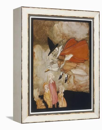 Old Mother Goose-Arthur Rackham-Framed Stretched Canvas