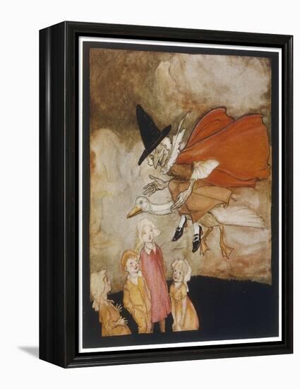 Old Mother Goose-Arthur Rackham-Framed Stretched Canvas