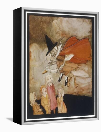 Old Mother Goose-Arthur Rackham-Framed Stretched Canvas