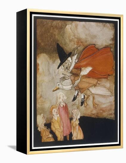 Old Mother Goose-Arthur Rackham-Framed Stretched Canvas