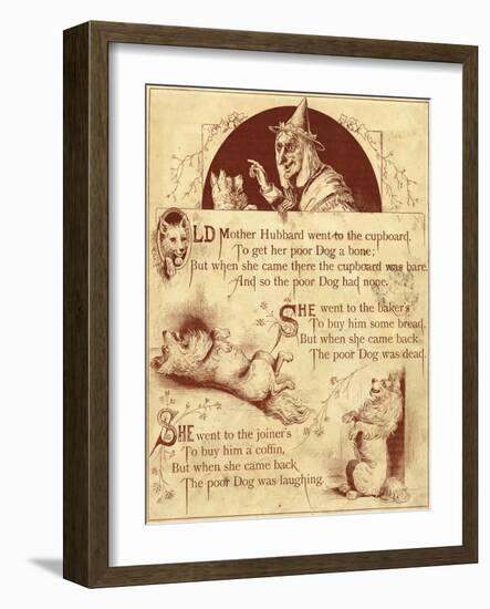 Old Mother Hubbard: Went to the Cupboard-null-Framed Photographic Print