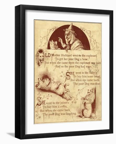 Old Mother Hubbard: Went to the Cupboard-null-Framed Photographic Print