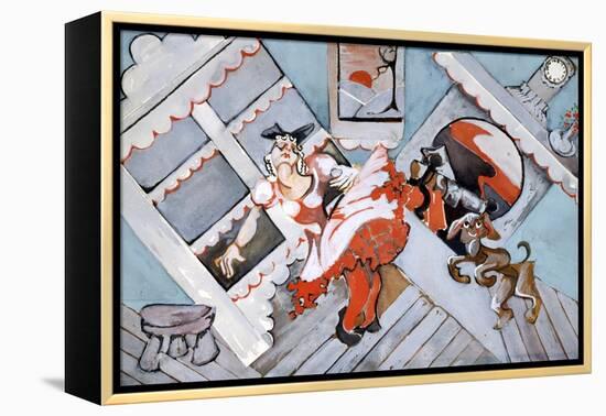 Old Mother Hubbard-Zelda Fitzgerald-Framed Stretched Canvas