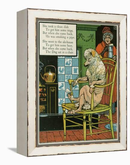 Old Mother Hubbard-Walter Crane-Framed Stretched Canvas