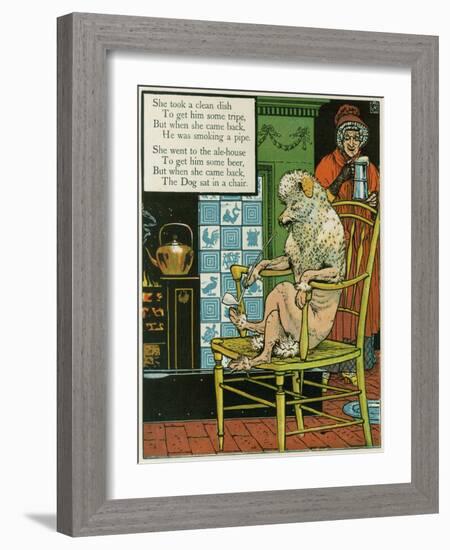 Old Mother Hubbard-Walter Crane-Framed Art Print