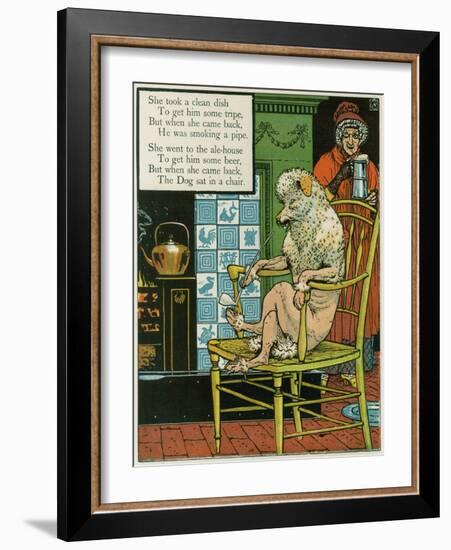 Old Mother Hubbard-Walter Crane-Framed Art Print