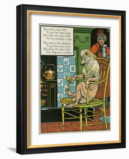 Old Mother Hubbard-Walter Crane-Framed Art Print