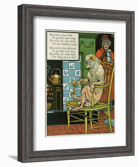 Old Mother Hubbard-Walter Crane-Framed Art Print