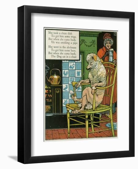 Old Mother Hubbard-Walter Crane-Framed Art Print