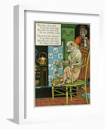 Old Mother Hubbard-Walter Crane-Framed Art Print