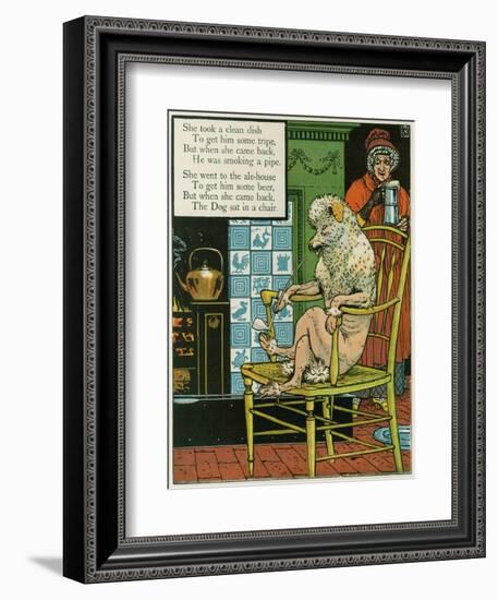 Old Mother Hubbard-Walter Crane-Framed Art Print