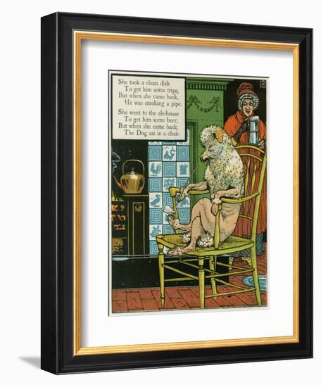 Old Mother Hubbard-Walter Crane-Framed Art Print