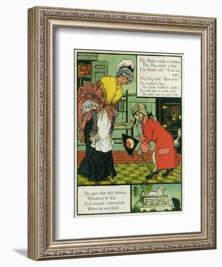 Old Mother Hubbard-Walter Crane-Framed Art Print