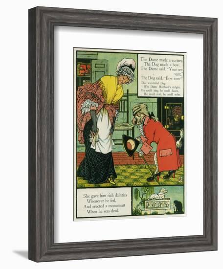 Old Mother Hubbard-Walter Crane-Framed Art Print