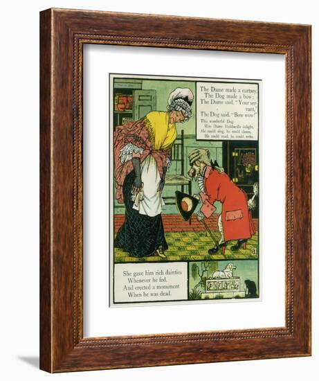 Old Mother Hubbard-Walter Crane-Framed Art Print