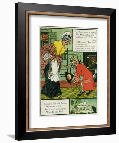 Old Mother Hubbard-Walter Crane-Framed Art Print