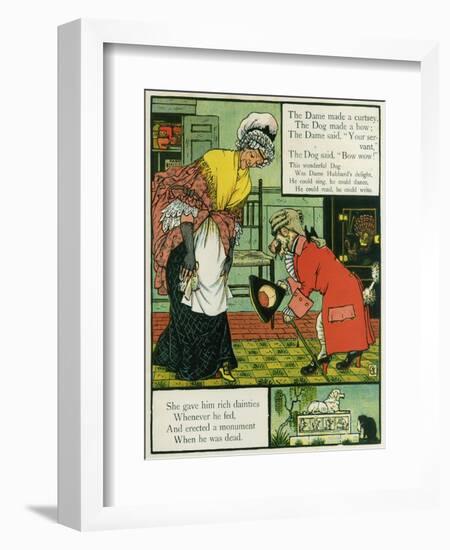 Old Mother Hubbard-Walter Crane-Framed Art Print