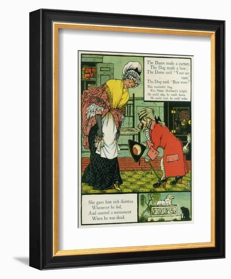 Old Mother Hubbard-Walter Crane-Framed Art Print