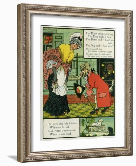 Old Mother Hubbard-Walter Crane-Framed Art Print