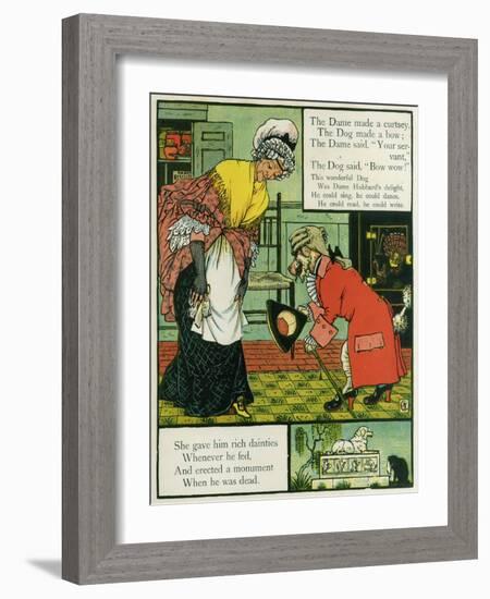 Old Mother Hubbard-Walter Crane-Framed Art Print